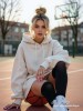 #BasketballCourt #SportyStyle #OversizedHoodie